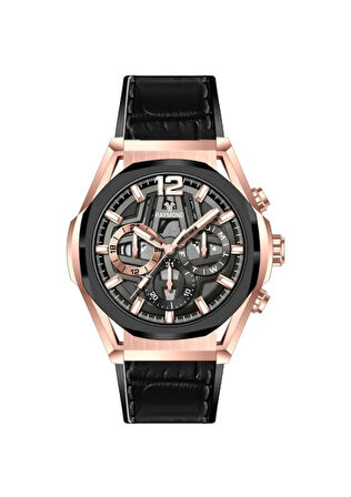 RAYMOND ERKEK KOL SAATİ RYM-9D13-ROSE-SİYAH