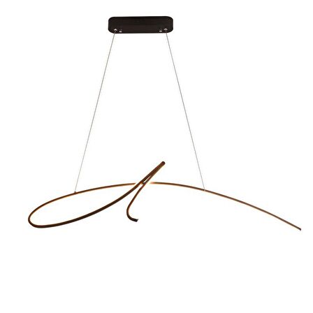 TT018-SY TT Aydınlatma İmza Modeli ( Beyaz Işık Led )  Mat Siyah Led Avize