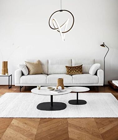 TT013-SY TT Aydınlatma Düğüm Modeli Mat Siyah ( Beyaz Işık )  Led Avize