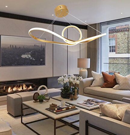 TT002-ESK TT Aydınlatma Papyon Modeli Eskitme Boyalı ( Sarı Işık ) Led Avize