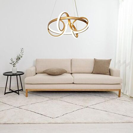 TT003-ESK TT Aydınlatma Sarmal Modeli Eskitme Boyalı ( 3 Renk Işık ) Led Avize