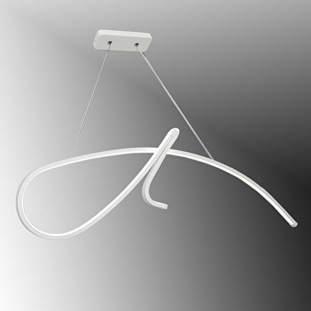 TT018-BY TT Aydınlatma İmza Modeli Mat Beyaz ( Sarı Işık ) Led Avize