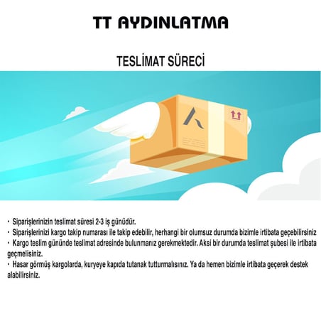 TT314-SY TT Aydınlatma Büyük Sarmal Modeli Mat Siyah ( Sarı Işık )  Led Avize