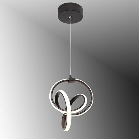 TT317-SY TT Aydınlatma Stilla Modeli Mat Siyah ( Gün Işığı ) Led Avize