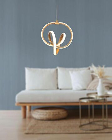 TT317-ESK TT Aydınlatma Stilla Modeli Eskitme Boyalı ( Sarı Işık ) Led Avize