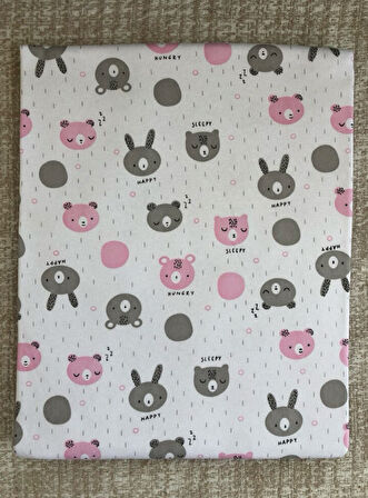 AYSBEBE BEBEK BATTANİYESİ HAYVAN FİGÜRLÜ BEYAZ RENK