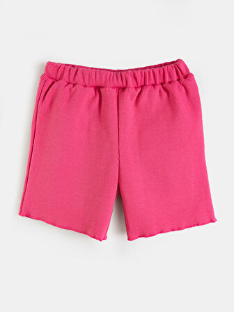 Kız Çocuk Basic Fitilli Şort (KAŞKORSE KUMAŞ)