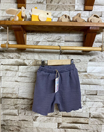 Kız Çocuk Basic Fitilli Şort (KAŞKORSE KUMAŞ)