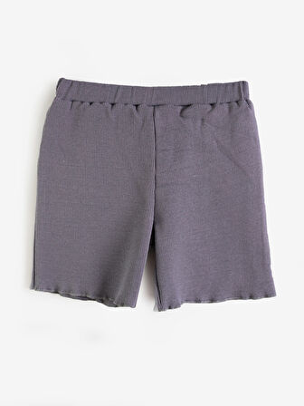 Kız Çocuk Basic Fitilli Şort (KAŞKORSE KUMAŞ)