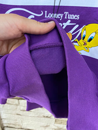 AYSBEBE Tweety Baskılı Kız Çocuk Sweatshirt