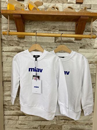 AYSBEBE Miav Baskılı Çocuk Sweatshirt