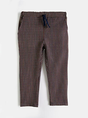 Erkek Çocuk Ekose Kareli Pantolon (KUMAŞ)