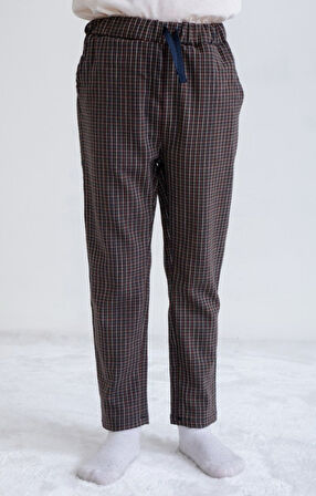 Erkek Çocuk Ekose Kareli Pantolon (KUMAŞ)