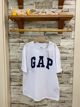 AYSBEBE BASKILI, FIRÇALI KUMAŞ, YAZLIK ÇOCUK TİŞÖRT BEYAZ RENK