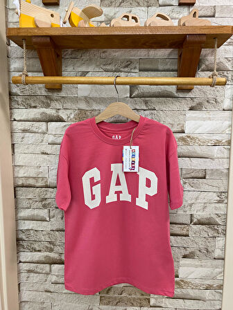 AYSBEBE BASKILI, FIRÇALI KUMAŞ, YAZLIK ÇOCUK TİŞÖRT PEMBE RENK