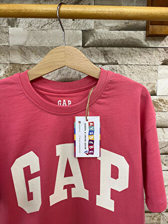 AYSBEBE BASKILI, FIRÇALI KUMAŞ, YAZLIK ÇOCUK TİŞÖRT PEMBE RENK