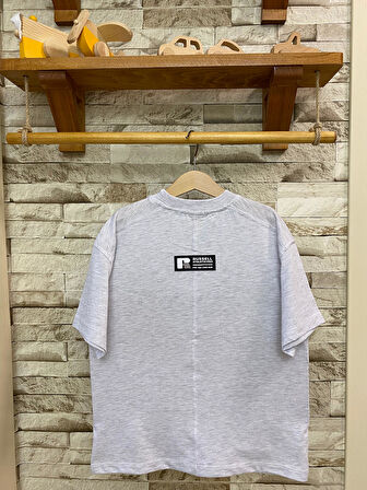 AYSBEBE RUSSELL BASKILI OVERSİZE KALIP ÇOCUK TİŞÖRT