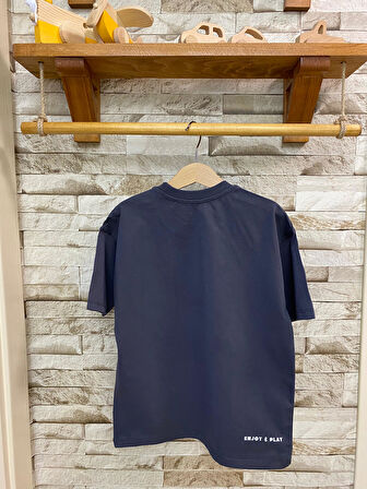 AYSBEBE NAKIŞ DESENLİ KIZ ÇOCUK TİŞÖRT