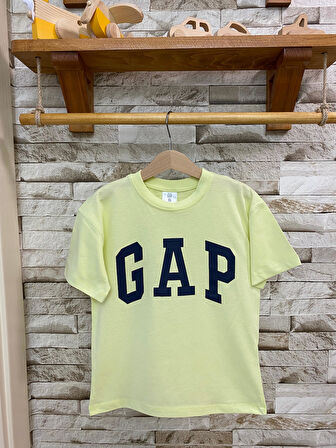 LOGO BASKILI, FIRÇALI KUMAŞ ÇOCUK TİŞÖRT