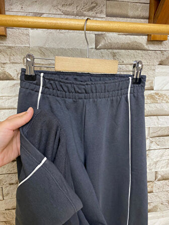 Defacto Wide Leg Beli Lastikli Kız Çocuk Eşofman Altı