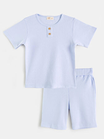 AYSBEBE Erkek Çocuk Şortlu Kaşkorse Takım Kısa Kollu