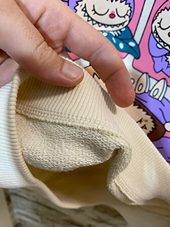 AYSBEBE LABUBU BASKILI SWEAT KIZ ÇOCUK