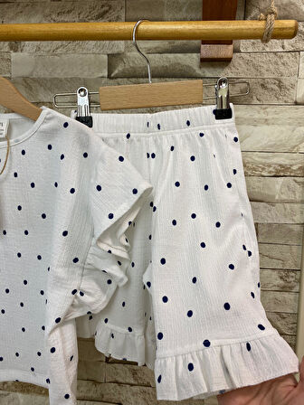 AYSBEBE PUANTİYELİ KIZ ÇOCUK YAZLIK TAKIM