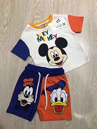 AYSBEBE Desenli Erkek Çocuk Yazlık takım
