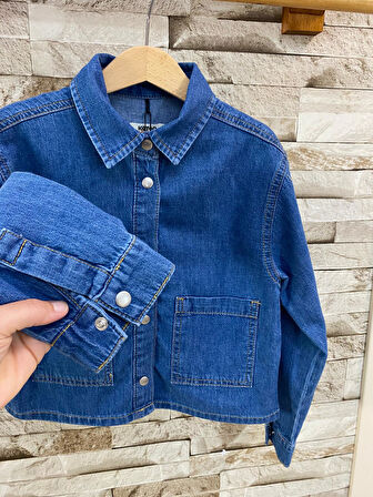 Jean indigo Kız Çocuk Ceket