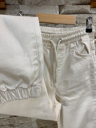 Erkek Çocuk Jogger Lastikli Paça Gabardin Erkek Çocuk Pantolon