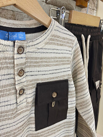 LACIEL PARIS PARAŞÜT PANTOLONLU ERKEK ÇOCUK TAKIM