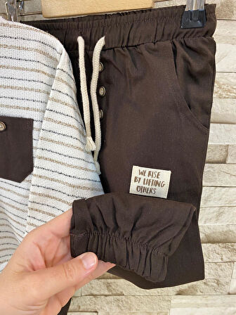 MİNİZOO BABY DOKUMA PANTOLONLU ERKEK ÇOCUK TAKIM