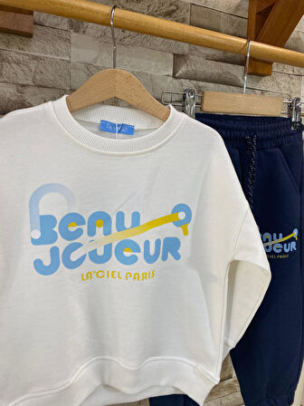 LACIEL PARIS SLOGANLI TENİS ERKEK ÇOCUK TAKIM