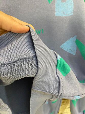 LACIEL PARIS NAVİ SLOGANLI OVERSIZE KIZ ÇOCUK EŞOFMAN TAKIM