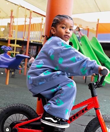 LACIEL PARIS NAVİ SLOGANLI OVERSIZE KIZ ÇOCUK EŞOFMAN TAKIM