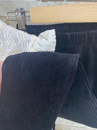 LACIEL PARIS KADİFE PANTOLON BÜRÜMCÜKLÜ BLUZ KIZ ÇOCUK EŞOFMAN TAKIM