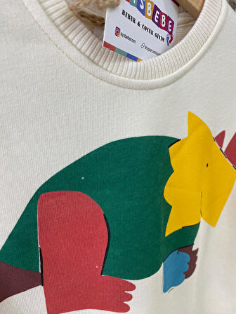 AYSBEBE DİNAZOR DESENLİ ERKEK ÇOCUK KIŞLIK TAKIM