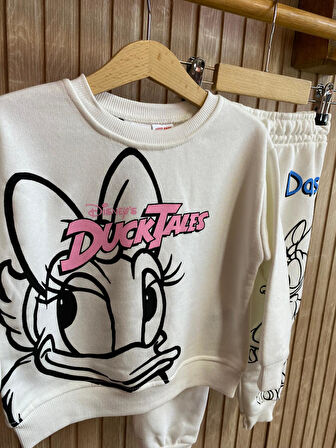 DUCK BASKILI KIZ ÇOCUK EŞOFMAN TAKIM