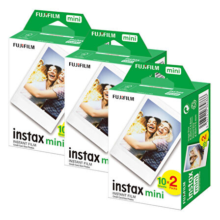 Instax Mini 7-8-9-10-11-12 Uyumlu 20'li Film 3'lü Set 60 Poz-FOTSN00005-3A