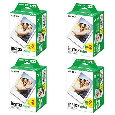 Instax Mini 7-8-9-10-11-12 Uyumlu 20'li Film 4'lü Set 80 Poz-FOTSN00005-4A
