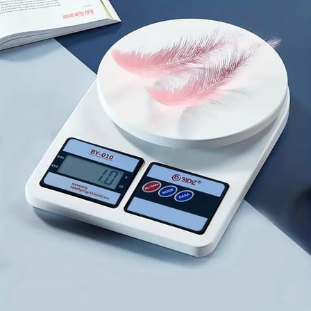 Terazi BY-010 Dijital Mutfak Terazisi - Mutfak Tartısı - Dara Alma Özellikli, LCD Ekran, Otomatik Kapanma Özelliği - 10 kg Kapasitesi 1 Gr Hassasiyetli Dijital Mutfak Tartısı