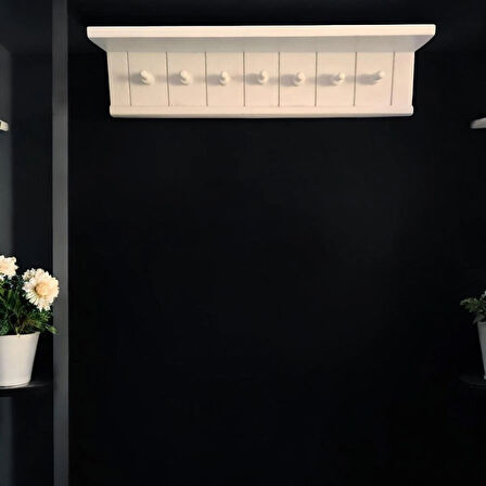 RUSTİK VESTİYER ASKI BEYAZ 60 *13,5*11