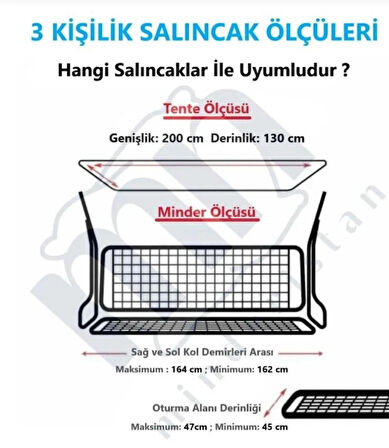 3 KİŞİLİK LÜKS SALINCAK KILIF SETİ SÜNGERSİZ DÜZ YEŞİL