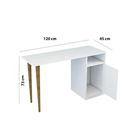 ÇOCUK ÇALIŞMA MASASI AHŞAP AYAKLI 120x45x73