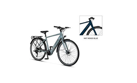 MOSSO HORIZON ELEKTRİKLİ ŞEHİR BİSİKLET 500H HYD 28 JANT 9 VİTES INDIGO BLUE
