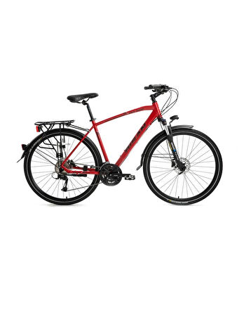 BİSAN TRX 8500 CITY ERKEK ŞEHİR BİSİKLETİ 46CM HD 28 JANT 27 VİTES MAT KIRMIZI SİYAH