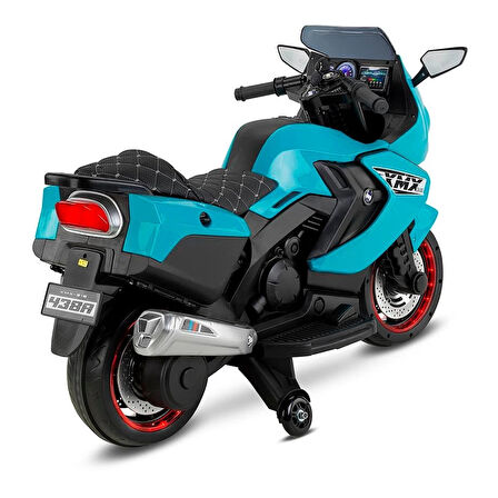 BABYHOPE 438A XMX-316 12V LEDLİ AKÜLÜ MOTOR TURKUAZ