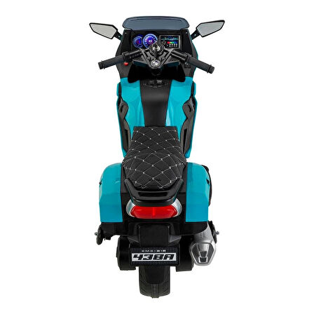 BABYHOPE 438A XMX-316 12V LEDLİ AKÜLÜ MOTOR TURKUAZ