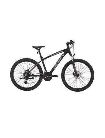 BİSAN MTX 7300 ERKEK DAĞ BİSİKLETİ 39.5 CM HD 26 JANT 24 VİTES MAT SİYAH GRİ