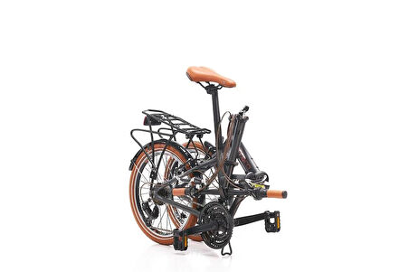 CARRARO FLEXI 121 KATLANIR BİSİKLET 350H V 20 JANT 21 VİTES MAT HAKİ SİYAH BAKIR